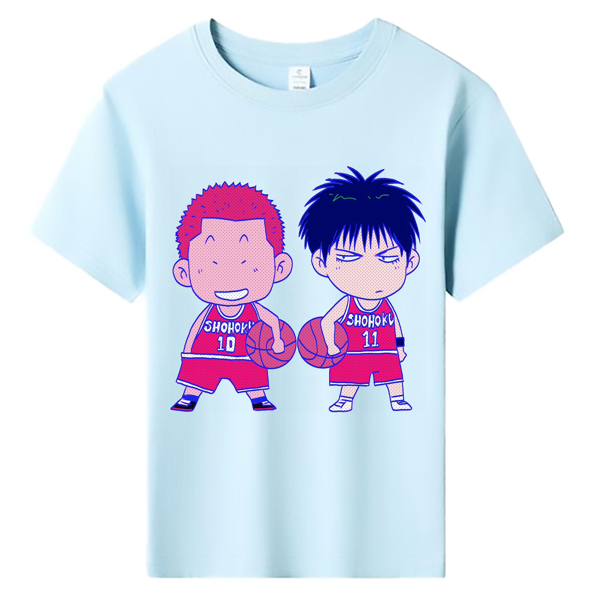 （画像用） SLAM DUNK／スラムダンク 綿100％キッズTシャツ（フロントプリント）